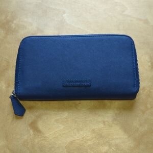 Vera Bradley Solid Navy Zip-Around Men's Wallet